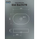 Раковина накладная Gid Bm1479 53354 черная матовая 61x38.5x12
