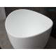 Раковина накладная Gid N9303wg 51221 белый матовый / белый графит 36x36x32