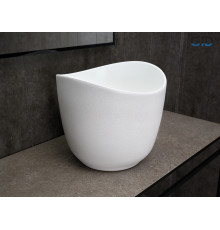 Раковина накладная Gid N9303wg 51221 белый матовый / белый графит 36x36x32