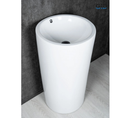 Раковина напольная Gid Nb163 81107 белая 46x46x85
