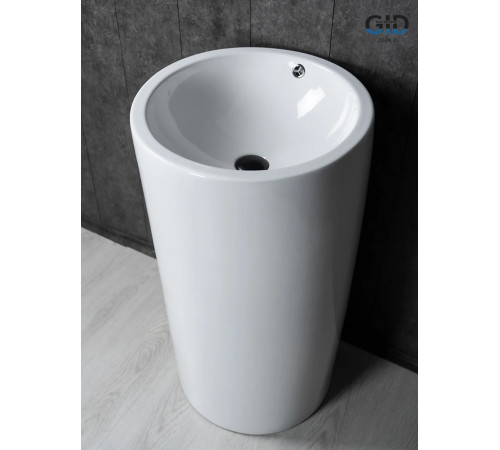 Раковина напольная Gid Nb163 81107 белая 46x46x85