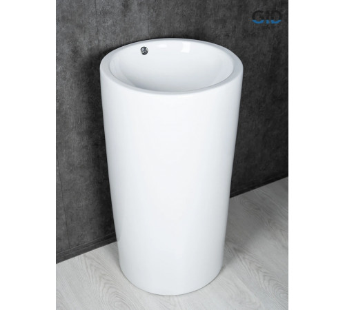 Раковина напольная Gid Nb163 81107 белая 46x46x85