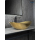 Раковина накладная Gid Gd9811 53340 золотая 61x37x15