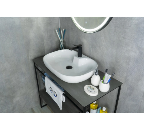 Раковина накладная Gid N9446b 51156 белая 61x42x12.5