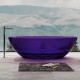 Ванна Abber прозрачная Kristall AT9702Amethyst фиолетовая