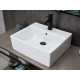 Раковина накладная Gid N9145 51214 белая 45.5x40x15