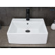 Раковина накладная Gid N9145 51214 белая 45.5x40x15