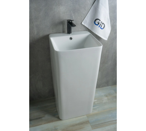 Раковина напольная Gid Nb148 81117 белая 42x41x86