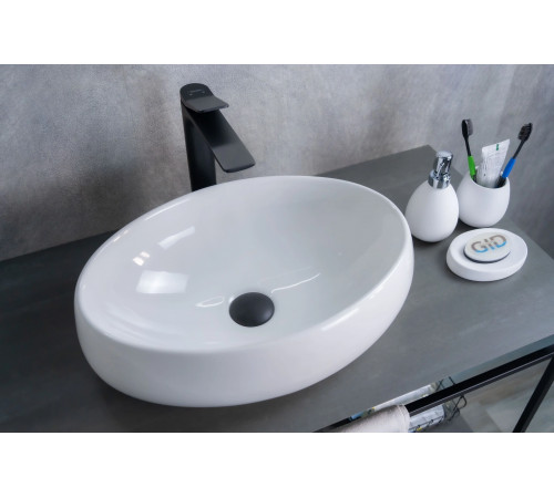Раковина накладная Gid N9030b 51115 белая 48x34x15