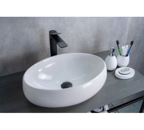 Раковина накладная Gid N9030b 51115 белая 48x34x15