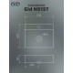 Раковина накладная Gid N9157 51216 белая 57x45.5x15.5