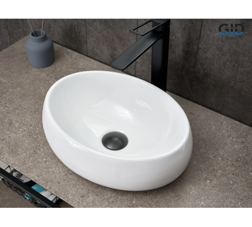 Раковина накладная Gid N9030ds 51235 белая 40x30x13.5