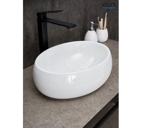 Раковина накладная Gid N9030ds 51235 белая 40x30x13.5