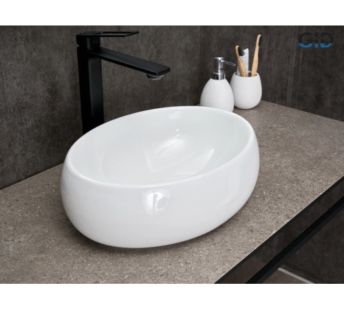 Раковина накладная Gid N9030ds 51235 белая 40x30x13.5
