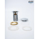 Клапан донный GID  с переливом Ch100-1 73303K хром 7x7x10