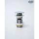 Клапан донный GID  с переливом Ch100-1 73303K хром 7x7x10