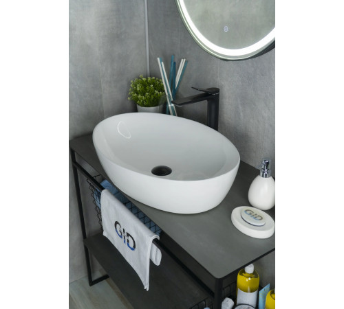 Раковина накладная Gid N9433 51148 белая 61x41x14.5