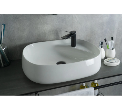 Раковина накладная Gid N9048 51185 белая 59x46x15