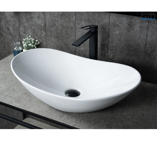 Раковина накладная Gid N9811 51175 белая 61x37x15