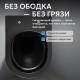Подвесной унитаз ABBER Bequem AC1103MB черный матовый, безободковый
