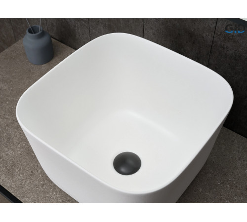 Раковина накладная Gid N9301wg 51234 белая 36x36x25.5