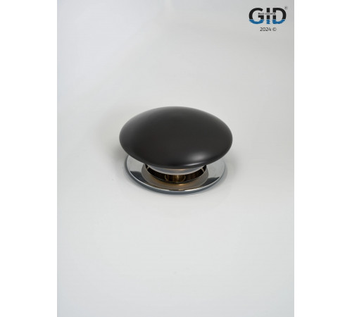 Клапан донный GID  с переливом Blm100-1 74407K черный матовый 7x7x10