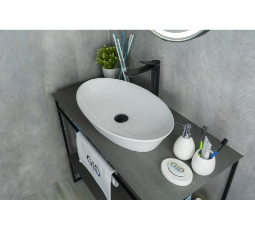 Раковина накладная Gid N9397 51141 белая 61x37x12