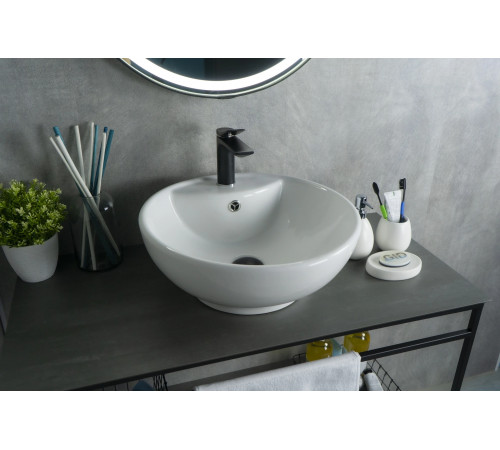 Раковина накладная Gid N9001 51101 белая 45x45x17