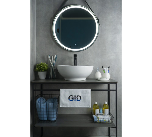 Раковина накладная Gid N9001 51101 белая 45x45x17