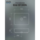 Раковина накладная Gid D1304 51197 белая 50x39x13