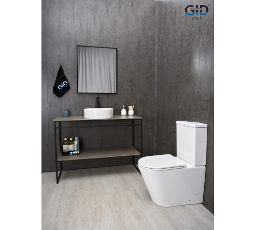 Раковина накладная Gid N9423 51143 белая 40x40x12