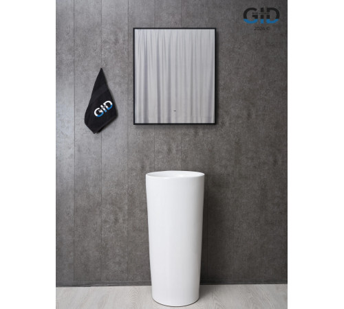 Раковина напольная Gid Nb130w 81118 белая 41x41x85