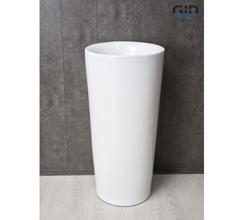 Раковина напольная Gid Nb130w 81118 белая 41x41x85