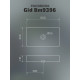 Раковина накладная Gid Bm9396 53344 черная матовая 60x34x11