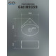 Раковина подвесная Gid N9359 61111 белая 36x36x15