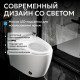 Унитаз-биде электронный ABBER Bequem AC1116S приставной белый