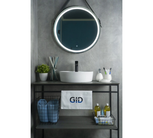 Раковина накладная Gid D1306 51181 белая 44x44x14