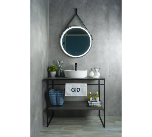 Раковина накладная Gid D1306 51181 белая 44x44x14