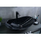 Раковина накладная Gid Bs9811 54467 под камень глянцевый 61x37x15