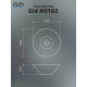 Раковина накладная Gid N9102 51210 белая 42x42x15