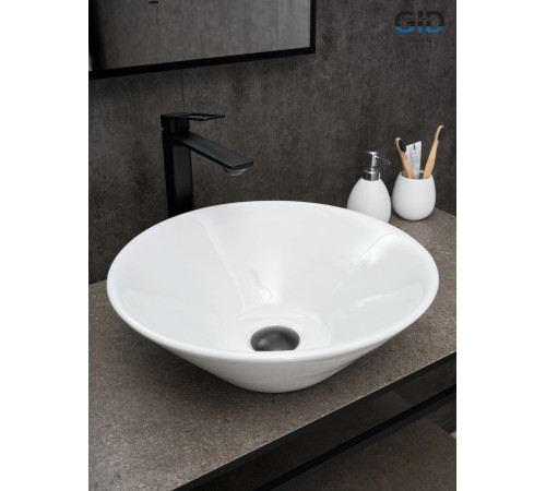 Раковина накладная Gid N9102 51210 белая 42x42x15