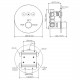 Смеситель для ванны и душа WasserKRAFT Dinkel 5844 Thermo 