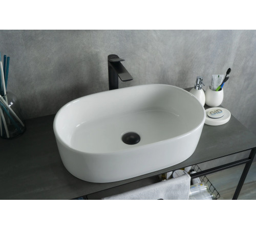 Раковина накладная Gid N9025 51111 белая 56x35x14