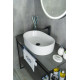 Раковина накладная Gid N9025 51111 белая 56x35x14