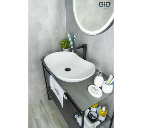Раковина накладная Gid N9175 51128 белая 66.5x41x12