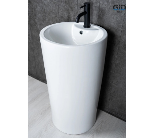 Раковина напольная Gid Nb135 81102 белая 46x46x86
