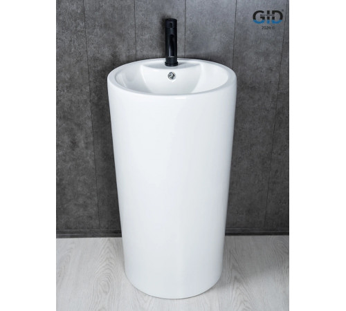 Раковина напольная Gid Nb135 81102 белая 46x46x86