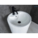Раковина напольная Gid Nb135 81102 белая 46x46x86