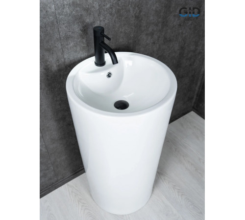 Раковина напольная Gid Nb135 81102 белая 46x46x86
