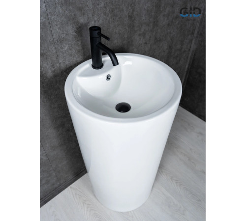 Раковина напольная Gid Nb135 81102 белая 46x46x86
